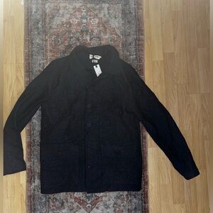 Taylor Stitch Submariner Navy Donegal Lambswool Merino Wool Jacket size 38 Small